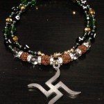 Jaina swastika necklace